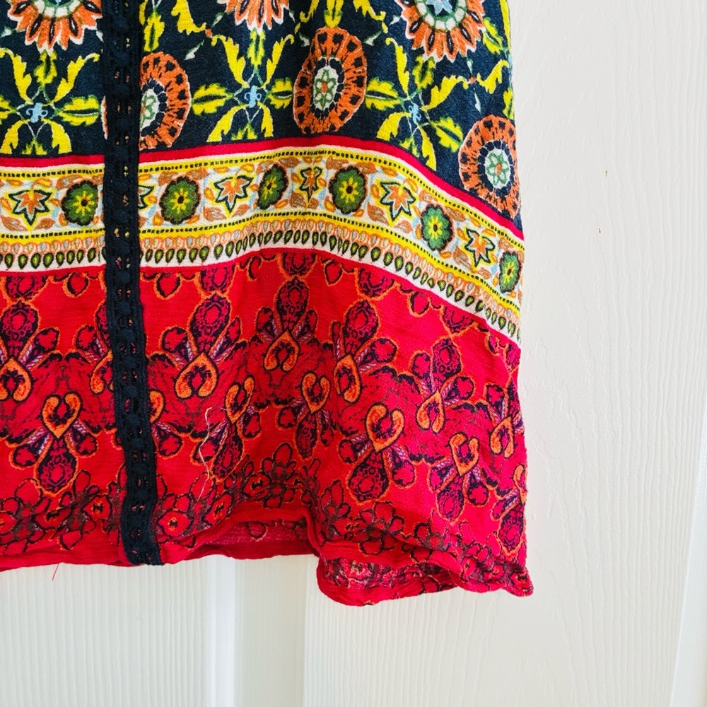π 2/19 Elodie Boho Style Multicolor Floral Tank Top - Picture 3 of 6